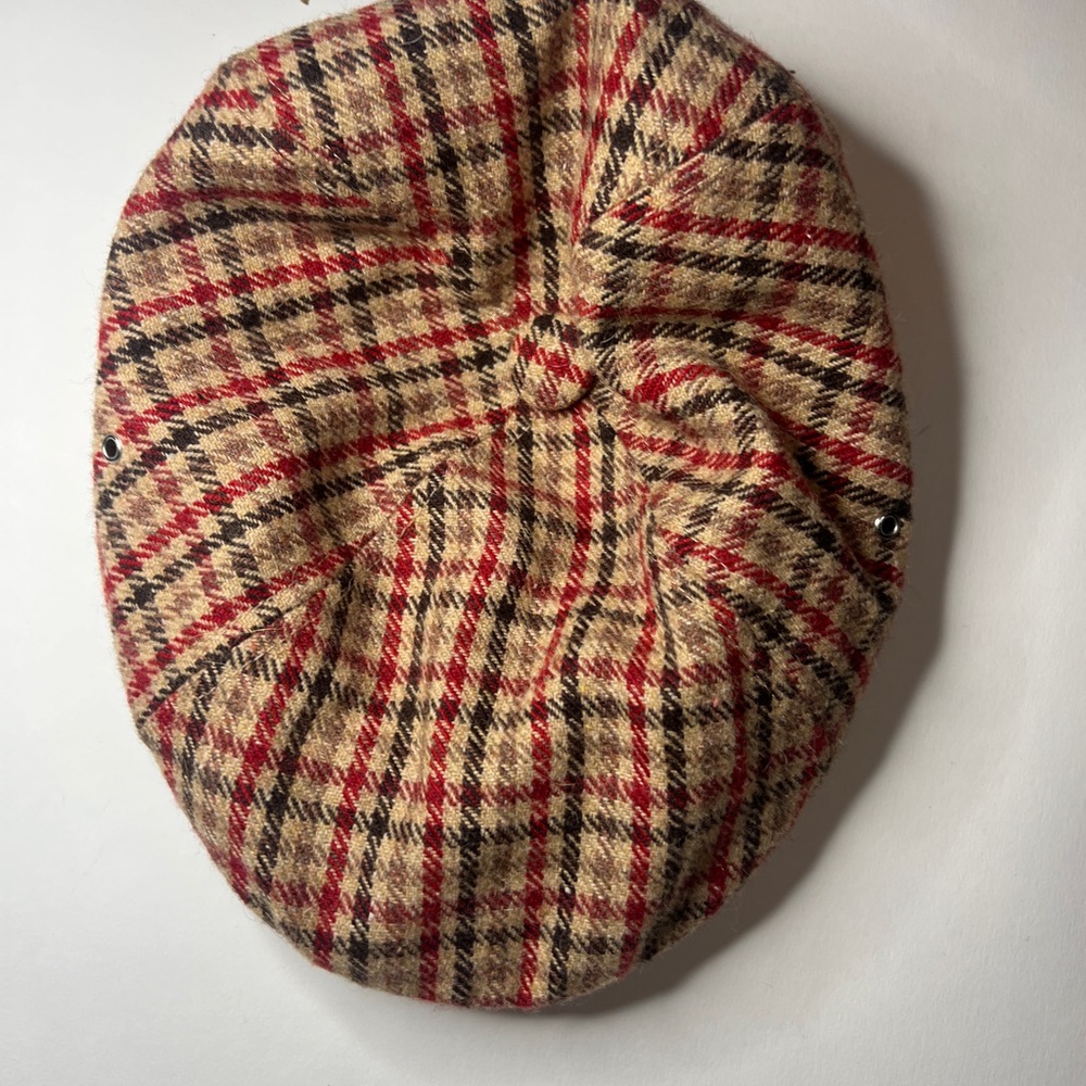 Burton Plaid Beret Hat